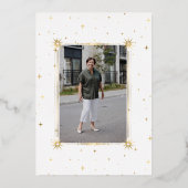 Invitation En Aluminium vedettes céleste de minuit célébration de la vie (Verso)