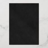 Invitation En Aluminium Velvet Texture Imitation & Mariage Classy Or (Verso)