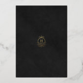 Invitation En Aluminium Velvet Texture Imitation & Mariage Classy Or (Verso)