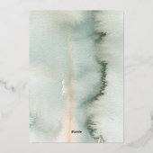 Invitation En Aluminium Verdure Soft Elegant Boho Mariage Gold (Verso)