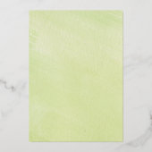 Invitation En Aluminium Véritable feuille d'or ampersand rose roses mariag (Verso)