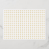 Invitation En Aluminium Véritable feuille d'or initiales mariage de typogr (Verso)