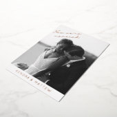 Invitation En Aluminium Véritable Foil Moderne Mariage Elopement Faire-par (Rotation)