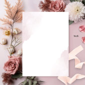 Invitation En Aluminium Véritable Gold Foil Élégant Dusty Rose Mariage Mon