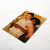 Invitation En Aluminium Véritable huile d'argent moderne Enregistrer la da (Rotation)