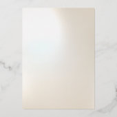 Invitation En Aluminium Véritable Zones d'huile d'or Moderne Pearlescent É (Verso)
