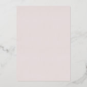 Invitation En Aluminium Verre rouge rustique Rose Botanique 70e anniversai (Verso)