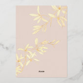 Invitation En Aluminium Vino floral rustique intemporel avant Vows (Verso)