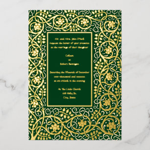 Invitation En Aluminium Vintage Arts & Artisanat Mouvement Roycroft Fronti