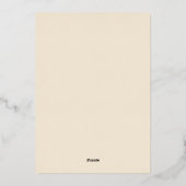 Invitation En Aluminium Vintage Celestial Art Nouveau Wedding (Verso)