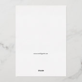 Invitation En Aluminium Vintage Elegant Indien Mariage Mughal (Verso)