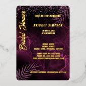 Invitation En Aluminium violet foncé élégant classe (Recto)