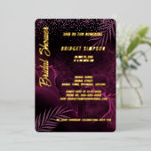 Invitation En Aluminium violet foncé élégant classe (Debout devant)