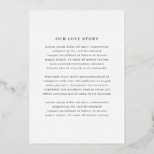 Invitation En Aluminium Vivian Simple Elegant Wedding Enregistrer la date (Verso)