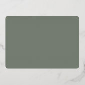 Invitation En Aluminium Voici l'invitation de mariée Foil (Verso)