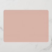 Invitation En Aluminium Voici l'invitation de mariée Foil (Verso)