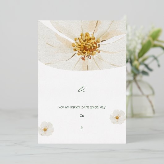 Invitation En Aluminium Vous êtes invité à ce jour spécial (Debout devant)