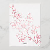 Invitation En Aluminium Vous êtes invité à cette journée spéciale (Verso)