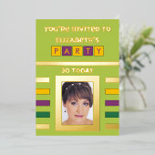 Invitation En Aluminium Vous êtes invité fête d'anniversaire 30 aujourd'hu (Debout devant)