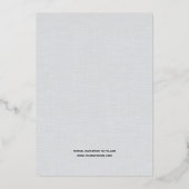 Invitation En Aluminium Voûte de feuilles d'eucalyptus bleu poussiéreux mé (Verso)