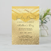 Invitation En Aluminium VRAI OR FOIL dimanche Fête des Mères Bruch (Debout devant)