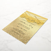 Invitation En Aluminium VRAI OR FOIL dimanche Fête des Mères Bruch (Rotation)