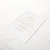Invitation En Aluminium VRAI OR FOIL Mariage moderne (Rotation)