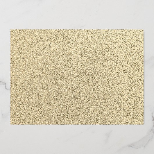 Invitation En Aluminium VRAI OR FOIL Or Sparkle robe Quinceanera (Verso)