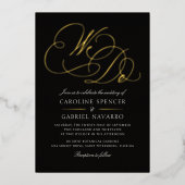 Invitation En Aluminium We Do Formal Calligraphy Script Wedding (Recto)