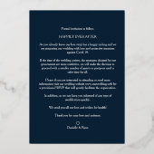 Invitation En Aluminium Wedding Modern Brushstroke Photo Engaged Couple (Verso)