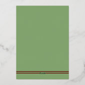 Invitation En Aluminium Western Horseshoe Mariage (Verso)