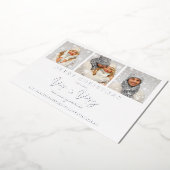 Invitation En Aluminium Whimsical MR & MRS Christmas Wedding 3 Photos (Rotation)