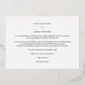 Invitation En Aluminium Whimsical MR & MRS Christmas Wedding 3 Photos (Verso)