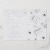 Invitation En Aluminium White Pine Holiday (Recto)