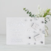 Invitation En Aluminium White Pine Holiday (Debout devant)