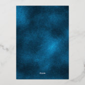 Invitation En Aluminium Winter Onederland snowflakes first birthday party (Verso)