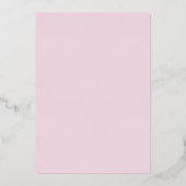 Invitation En Aluminium Winter Snowflake Pink Silver Quinceanera (Verso)