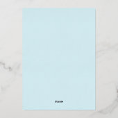 Invitation En Aluminium Winter Wonderland Snowflake robe Fête des mariées (Verso)