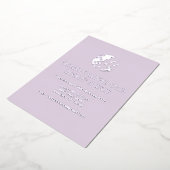 Invitation En Aluminium Y2K Metallic Silver Purple Disco 30e anniversaire (Rotation)
