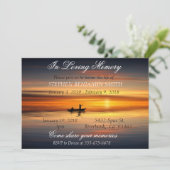 Invitation En amour Memory Memorial Service Sunset Lake (Debout devant)