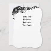Invitation En attente d'Halloween, Bat mignonne et Corbeau (Dos)