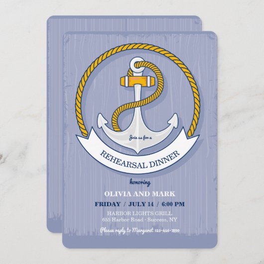 Invitation En avant les ancres (Devant / Derrière)