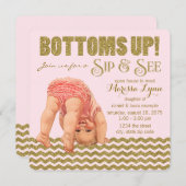 Invitation En bas, les filles Sip et voir (Devant / Derrière)