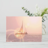 Invitation en bateau à voile Sunset (Debout devant)