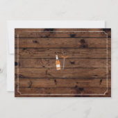 Invitation en bois d'acclamations de photo de fête (Dos)