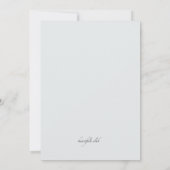 Invitation en bois de croix et de paumes (Dos)