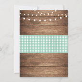 Invitation en bois de la Monnaie des feux de la fê (Dos)