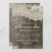 Invitation en bois d'obtention du diplôme de (Devant / Derrière)