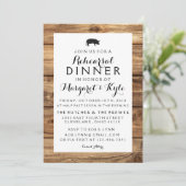 Invitation en Bois Rustique (Debout devant)