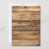 Invitation en Bois Rustique (Dos)